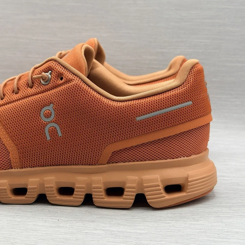On Cloud 6 Men's 11 Running Shoes Canyon Sandstone Orange Speed Laces